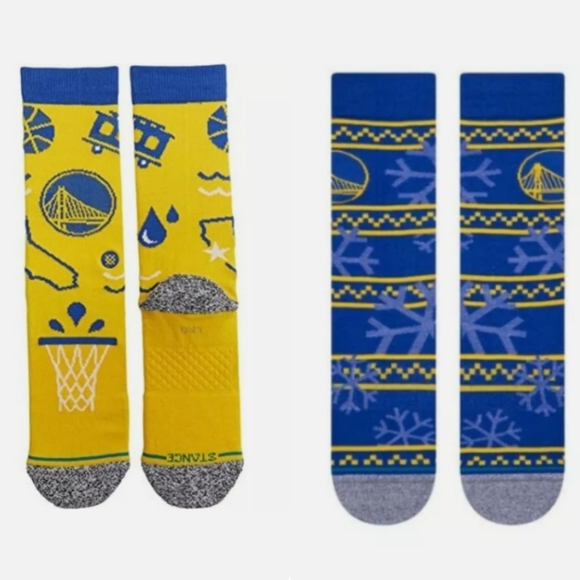 Golden State Warriors Stance Socks lot of 2 - Picture 2 of 12